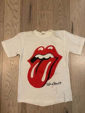 Vintage 1989 Rolling Stones Steel Wheels North American Tour T-Shirt